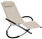 ZEYUAN Baby-Sonnenliege, Gartenliege, Liegestuhl, Sonnenstuhl, Sonneninsel Outdoor, Liegen, Gartenmöbel, Bäderliege, Relaxliege, Stahl Creme