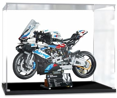 Vitrine Staubdichte Vitrine für Lego 42130, Acryl-Vitrine, kompatibel mit Lego 42130 Technic BMW M 1000 RR Motorrad (Modellbausatz nicht im Lieferumfang enthalten)(2mm)