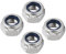 QUARKZMAN M12 x 1,25mm Esagonale Blocco Dado x 4pz 304 Acciaio inossidabile Acciaio Metrico Fine Esagonale Lock Dadi per Tubazioni, Automobile Motori, [Argentato]