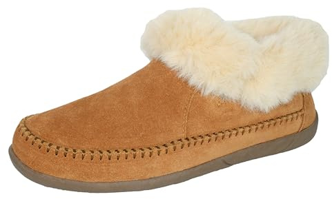 PEDOQU Women's Slippers For Boot Genuine Leather Upper,Indoor & Outdoor