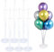 6 Set Ballonständer für Luftballons,42 Ballons 73cm,Transparent Balloon Stand Kit,Luftballon Ständer Ballon Ständer Ballon Stick Halter,Tischballonständer Ballonhalter für Hochzeit Geburtstag Party
