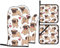 Ofenhandschuhe und Topflappen, witziges Cartoon-Motiv, Motiv: Mops, Welpen, hitzebeständig, Ofenhandschuhe und Topflappen, Grillhandschuhe, Hot Pads, Kochhandschuhe für Küche, Backen, Grillen,
