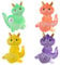 4 Stück Drachenfiguren-Ornamente Jahr Der Drachenfigur 2024 Tierkreis-Drachen-statue Fengshui-drachenstatue Chinesische Neujahrsfiguren Mini-Drachen- Innere Harz Niedlich