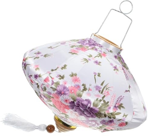 Sosoport Chinesische Blumenlaterne zum Frühlingsfest Elegante Laterne für Türen und Balkone Traditionelle Laterne für Neujahrsdekoration