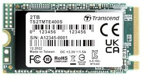 Transcend SSD MTE400S 2TB NVMe PCIe Gen3x4 3D Marke