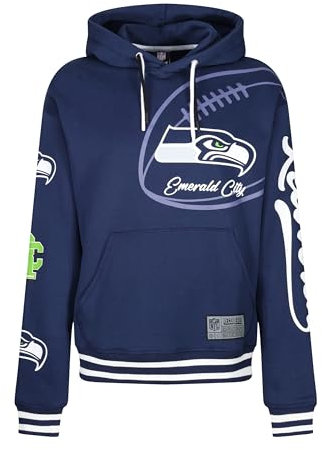 Recovered Seattle Seahawks NFL Emerald City Hoody Dunkelbau - S