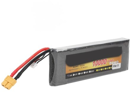 10000 MAh 7,4 V XT60-Stecker RC 2S LiPo-Akku, Lange Akkulaufzeit, Sicherheitsschutz, Geeignet für RC-Autos, LKWs, Boote