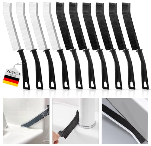 ZOBMIO 10PCS Cepillo Limpiador de Ranuras, Cepillo Limpieza Hogar, Cepillo Limpiador de Ranuras, Cepillo Limpieza, Cepillo Limpiador de Duchas, Cepillos Limpieza Hogar, Cepillo Juntas