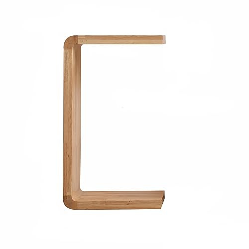 U-förmige Beistelltisch, kleiner Kopfteil Naturholz Sofa Laptop Beistelltisch Moderne Simplicity Sofa Esstisch für Snack Getränk für das Wohnzimmer Schlafzimmer (Farbe: Protokoll, Größe: 35 * 25 * 62