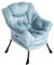 AIMEZO Wohnzimmer Sessel Relaxsessel, Relaxliege Freizeitsofa Chaiselongue Fauler Stuhl Relax Loungesessel mit Dick Gepolsterte Polsterung, Blau