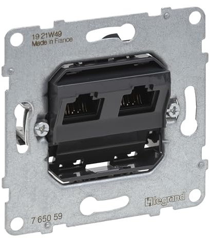 LEGRAND, SEANO Datendose 2 x RJ45, Einsatz, Kat. 5e, UTP, ungeschirmt, 765059