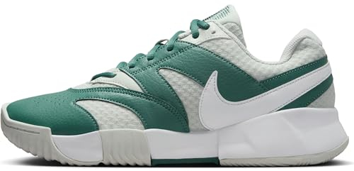 Nike NikeCourt Lite 4 Clay Courts Damen-Tennisschuh, Light Silver/White-Bicoastal-Black, 39 EU