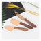 Royal Shang Youpin 3 Piece Walnut Handle Stainless Steel Cheese Knife Cheese Knife Baking Butter Knife Cheese Tool Set (Gold)
