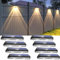 Auting Solarlampen für Außen Wand, 8 Stück IP65 wasserdichte Solarlampen für Außen Garten,Warmweiß/Tageslichtweiß/Kaltweiß 3-Modus Solar Wandleuchte aussen,Decks, Treppengeländer, Schwimmbäder und Wän