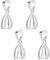 LoveVoos 4 Stück Sterling Silber 925 Schmuck Anhänger Ösen, Kettenverschluss Anhängeröse Kettenanhänger Ösen Clips Verschluss Anhängerschlaufe für Armband Halsketten Anhänger Verbind