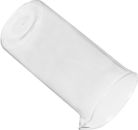 Amosfun Tasse à Café Filtre En Verre 350 Ml, Verre De Rechange Pour Cafetière 6 Tasses, Résistant à La Chaleur, Compatible Infusion De Thé Et Expresso, Usage Quotidien Et Boissons Froides