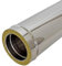 ALLINOX Tubo Coibentato L250 mm Doppia Parete Acciaio INOX Modulo Per Canne Fumarie Con Isolamento Termico (DN 180/230)