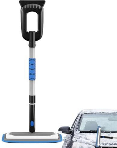 Rascador de Nieve para Coche, rascador de Hielo para Coche, rasqueta de Nieve con Mango de aleación de Aluminio, Extensible para Coche