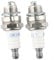 FUANA Sparkle CJ8 Torch L6RTC L7RTC L8RTC L8RTF Standard-Zündkerze für kleine Motoren, 2er-Pack
