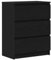 vidaXL Sideboard Schwarz Eichen-Optik 60x35x76 cm Holzwerkstoff