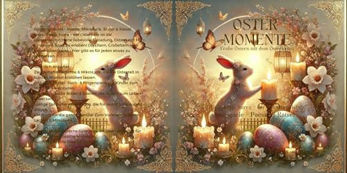 OSTERMOMENTE Frohe Ostern mit dem Osterhasen: “Hopp, hopp, hurra – der Osterhase ist da!” Osterspiele – Poesie & Rätsel (Farbenfrohe Verse – Gedichte, MicroLyrik und Bilder)