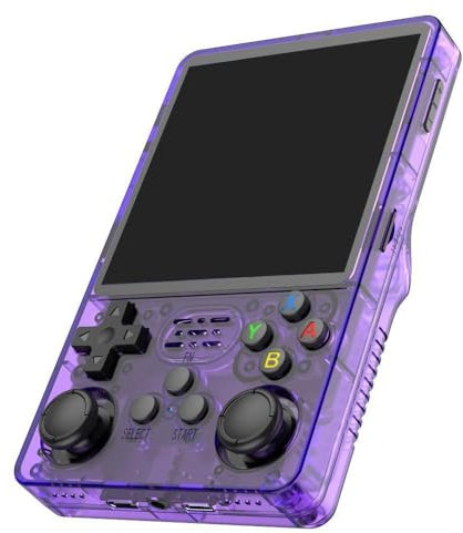 R36 Plus Retro Handheld Game Console with 128GBuilt-in 20000 Classic Games, Portable Video Gaming Console Linux System 4.0 Inch IPS Screen, 3000mAh Rechargeable Battery