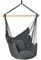 Outsunny Fauteuil Suspendu extérieur Chaise hamac Chaise Suspendue balançoire avec 2 Coussins, intérieur et extérieur, en Tissu Coton mélangé, pour Cour Patio pelouse, Gris foncé