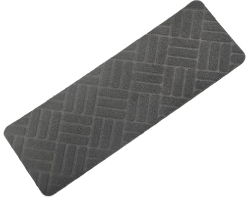 Homwiz Treppenstufen Matten, Stufenmatten Selbstklebend Innen 15 Stück, Treppenstufen Antirutsch Zuschneidbar Wiederverwendbar für Schützen Sie Haustiere, Senioren Kinder (Dunkelgrau, 55x19 cm)
