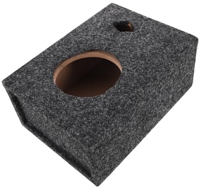CVUTOVO Subwoofer Einzelgehäuse Dünn für Auto Subwoofer Robustes Auto Audiogehäuse mit Hoch und Tieftonöffnungen Kompatibel für Fahrzeug Lautsprecherinstallation Selbstgemacht Freundlich