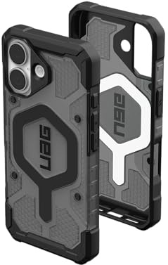 URBAN ARMOR GEAR Pathfinder MS Hülle kompatibel mit Apple iPhone 17 Case (Wireless Charging/Magnetisches Aufladen, Fallschutz nach Militärstandard) ash/schwarz