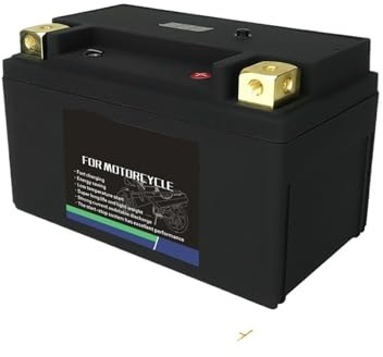 Batterie De Moto 12V 8AH LiFePO4 Batteries LiFePO4 Au Phosphate De Fer Au Lithium 9AH Avec BMS, Compatibles For BMW GS Harley, Rechargeables(14S L Negative)
