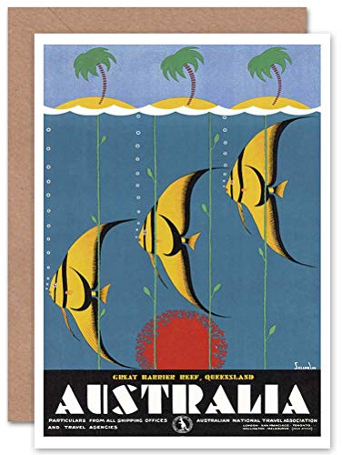 Wee Blue Coo GREAT BARRIER REEF QUEENSLAND AUSTRALIA FISH TROPICAL GREETINGS CARD