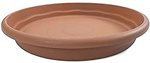 Plastiken Terra - Plato Redondo, diámetro de 70 cm, Color Terracota
