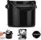 Dreamfarm Big Grindenstèin | Modern Espresso Knock Box | Sturdy, Compact Coffee Knock Box | Coffee Ground Bin with Durable Knock Bar | Black (Big)
