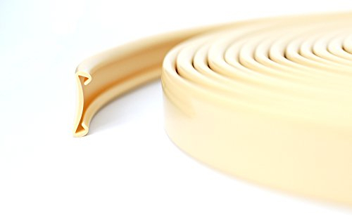 5m PVC Handlauf Treppenhandlauf Kunststoffhandlauf 40x8 mm beige