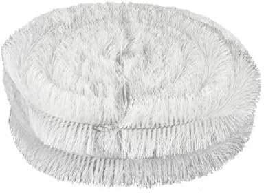 8 Metres White Gutter Brush Leaf Guard (2 x 4m Rolls) - Gutter Protection