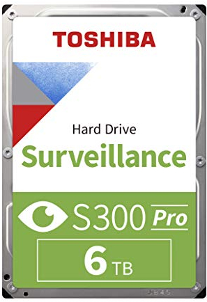 Toshiba S300 Pro 6 TB Disco Duro Interno de videovigilancia, HDD - Bulk (3,5 Pulgadas SATA 6 Gbit/s 7200 RPM caché de 256 MB)