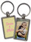 Porte-clé métallique rectangulaire personnalisé avec photo. 2 côtés. Un cadeau unique, original et exclusif. Plusieurs modèles.