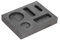 5 Grooves Graphit Barren, Graphitform, Graphitschmelzform, Schmelzguss Verfeinerung Schrott Combo Tiegelform für Gold Silber Legierung Aluminium Kupfer Metalle