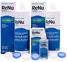 Renu Bausch + Lomb MultiPlus Solución Única 2 x 500ml + 60ml gratis para lentes de contacto blandas
