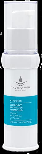 Tautropfen Hyaluron, Belebendes Anti-Falten Augenfluid für müde Augen (6 x 15 ml)