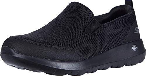 Skechers GO WALK MAX CLINCHED, Zapatillas para Hombre, Black Textile /Black Trim, 45.5 EU