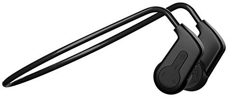 GZCRDZ Casque audio 2 en 1 à conduction osseuse Bluetooth 5.0 IP68 étanche lecteur MP3 mémoire 16 Go Casque de natation HiFi pour sports de plein air Noir