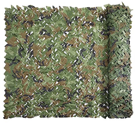 Takeashi Woodland Camouflage Net Privacy Fence Screen Awning For Outdoor With Mesh Attached Pergola Cover For Garden Shooting Hunting Shade Sunscreen Net Green