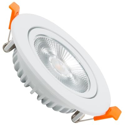 LEDKIA LED Downlight Einbaustrahler 10W Rund COB CRI90 Slim Ausschnitt Ø 90