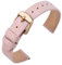 ANNEFIT Uhrenarmband 14mm Leder für Damen, Eidechsen-Prägung Ersatzarmband mit Edelstahl Roségold Schnalle (Rose)