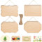 Unfertiges holzschild 12Stk Hängendes Holzschild mit 2 Löchern und Juteseil Blanko Holzschilder Rechteckiges Hängendes Holzschild zum Aufhängen DIY, Brandmalerei, Malen, Schreiben und Dekorieren
