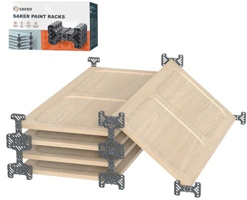 Saker Paint Racks, New Magic Racks, Door Painting Drying Rack for Cabinet Doors, Paint Interior or Exterior Doors Trim & Kitchen Cabinet Doors for Stacking System (Pack of 24)