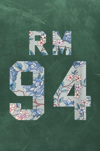 Workout Log 5 Days | Womens Official BTS RM 94 Kpop Bangtan Boys Merchandise BTS3FLR, 6 x 9 inches size, 114 pages