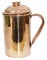 Universal Hub® kupferkrug mit becher Wasserkrug aus reinem Kupfer, Krug mit Deckel, Kupferbecher, Ayurveda-Kupferkrug, Wasserkrug, Moscow Mule becher, Kupferbecher Kupferkrug, Trinkflasche